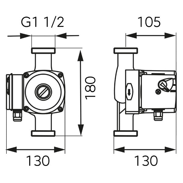 Keringető szivattyú 25-60 180 - Ferro