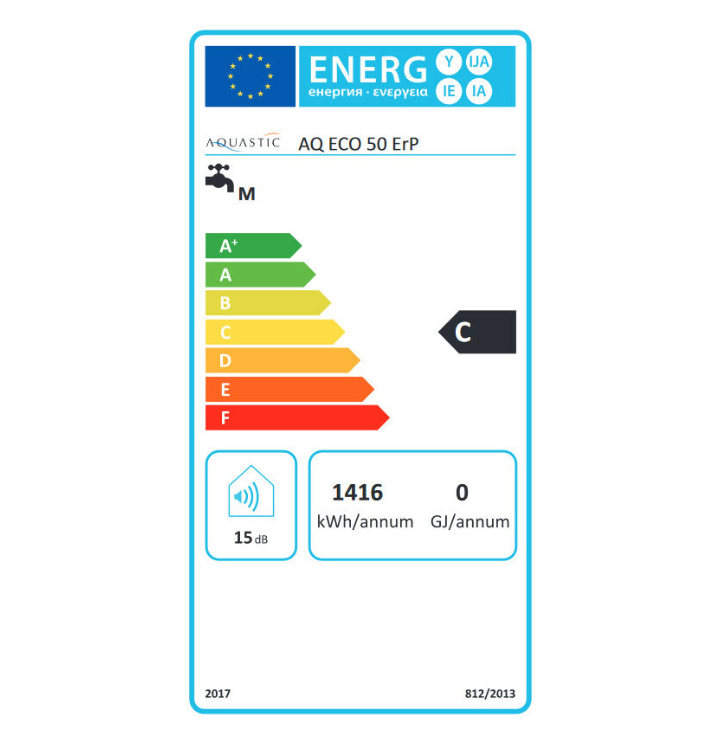 Hajdu Aquastic AQ ECO 50 ERP 50 literes villanybojler, 1, 8 kW