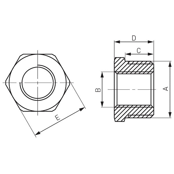 Ferro - R01Z - Menetes Szűkítő KB - 1/2"-1/4"