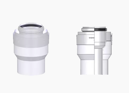 TRICOX PPs/Alu PBÖ5060 Koncentrikus bővítő idom 60/100 mm - 80/125 mm