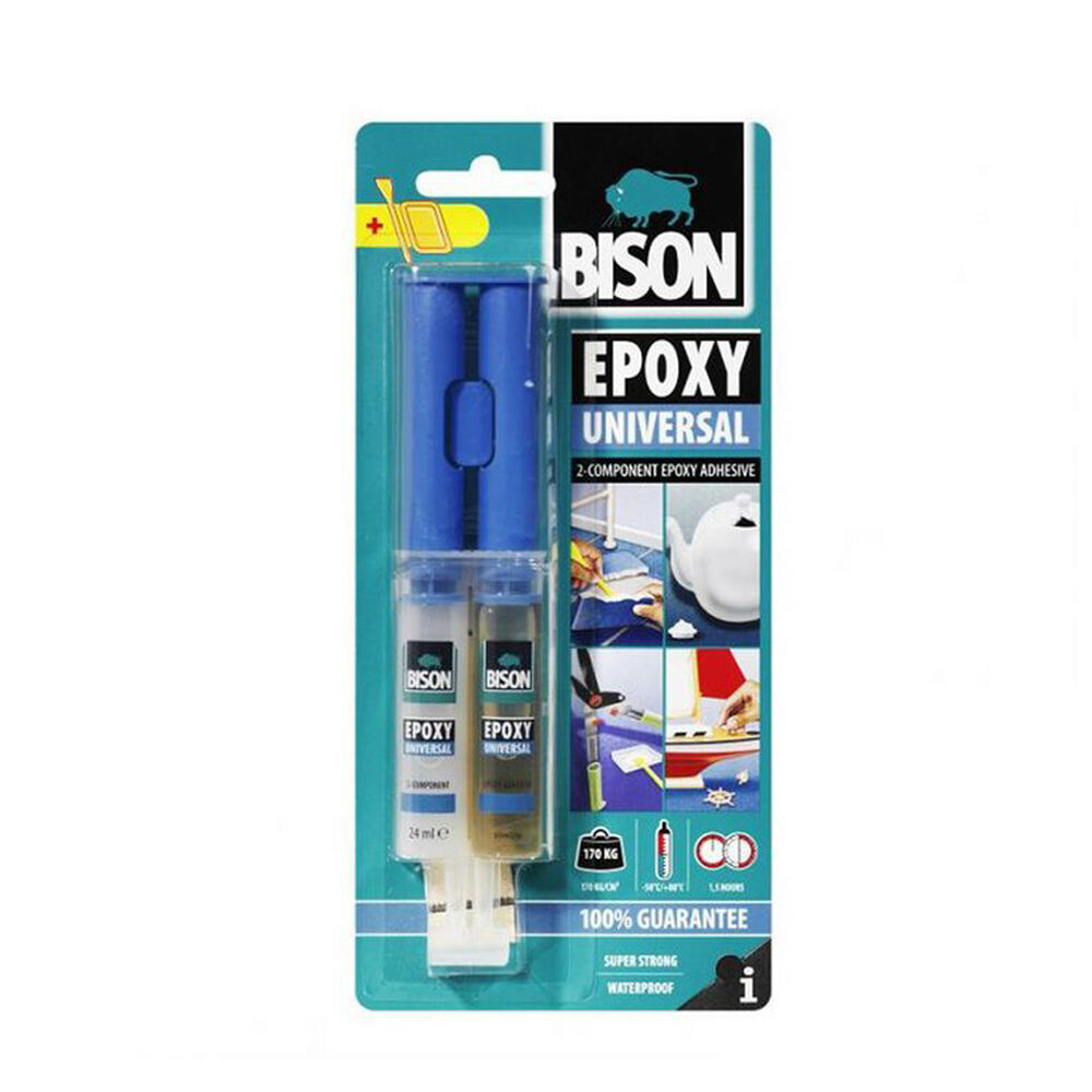 BISON Univerzális Két Komponensű Epoxy Ragasztó, 24ml