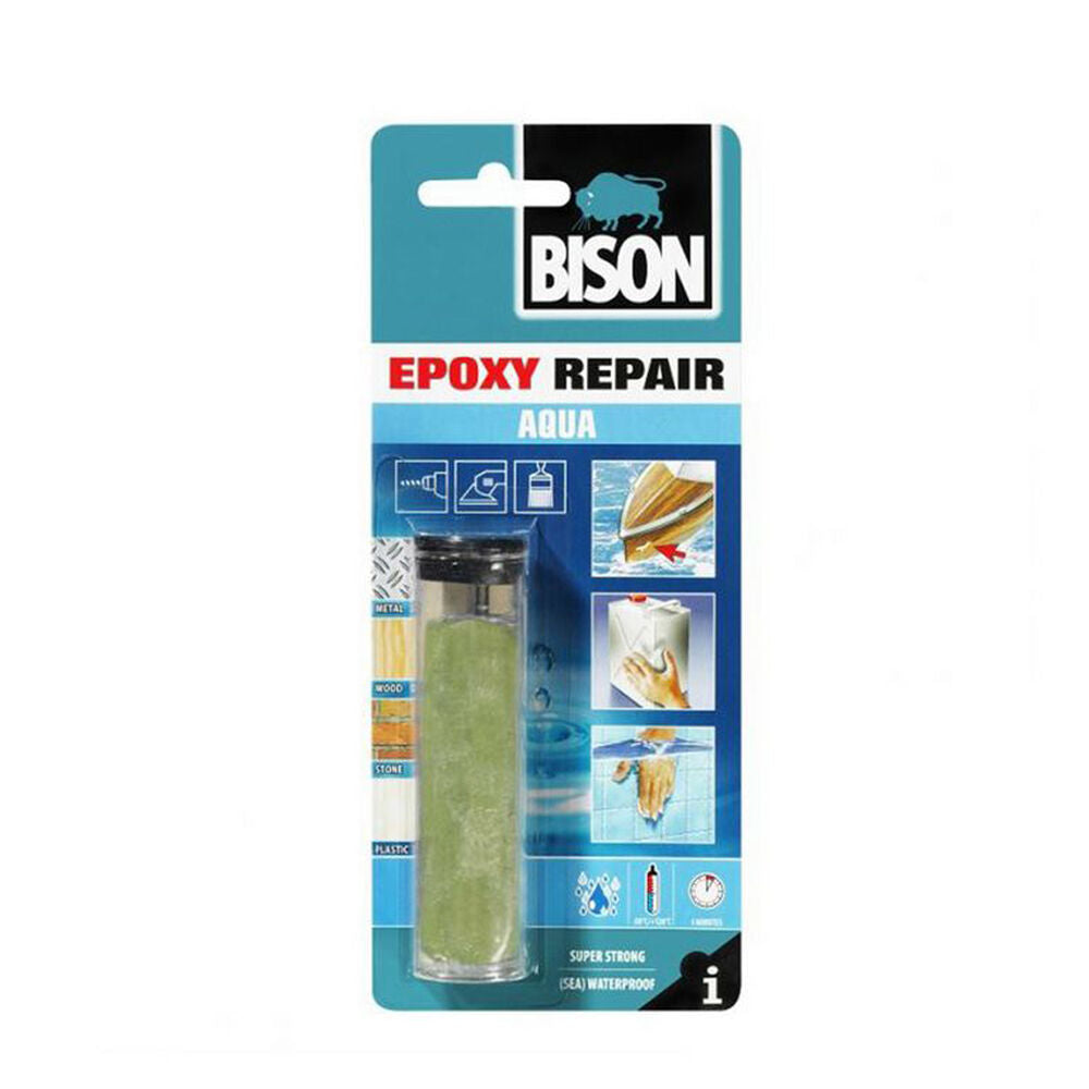 BISON Kétkomponensű Vízálló Epoxy Gyurmaragasztó, 56g