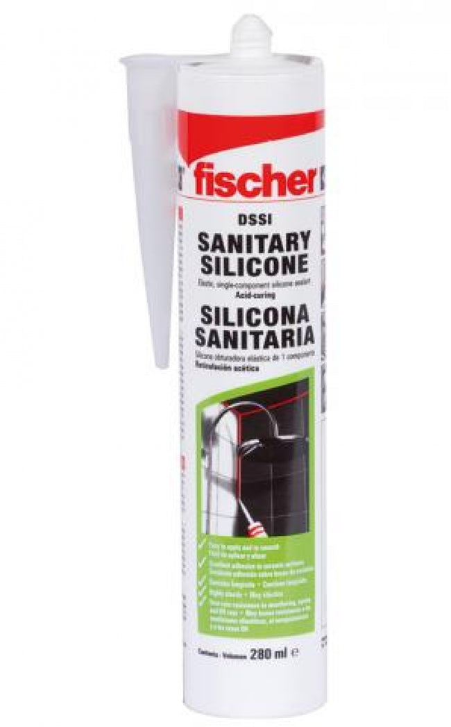 Fischer DS W Szaniterszilikon, fehér - 300ml